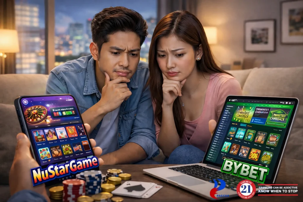 Nustargame VS BYBET: A Look at Online Casino Platforms Accessible to PH Players