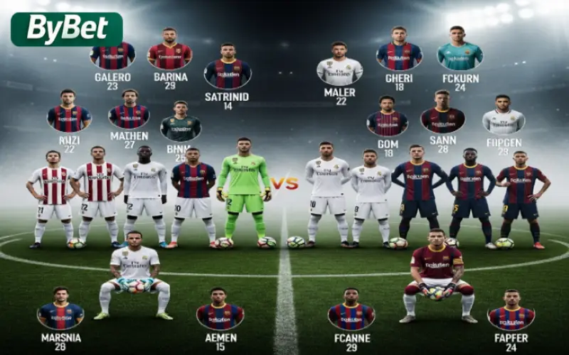 play real madrid vs fc barcelona lineups