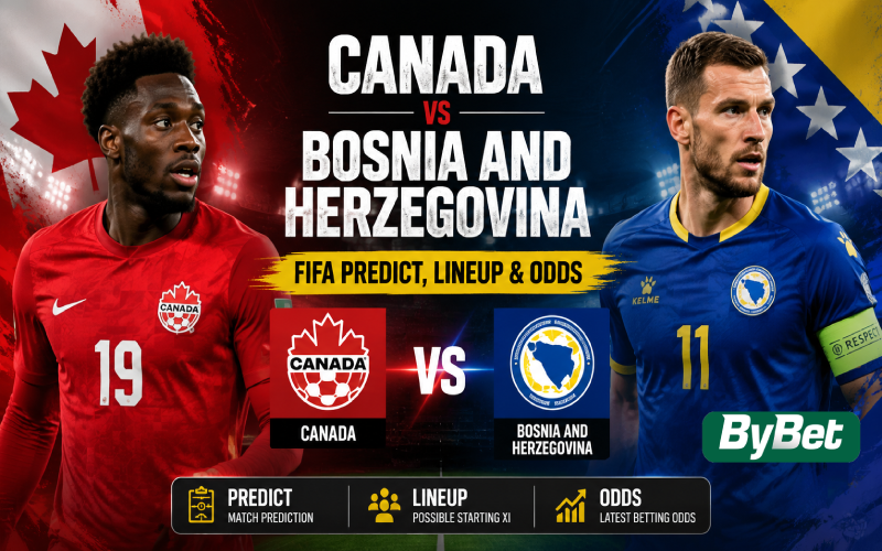 Canada vs Bosnia and Herzegovina FIFA Predict, Lineup & Odds