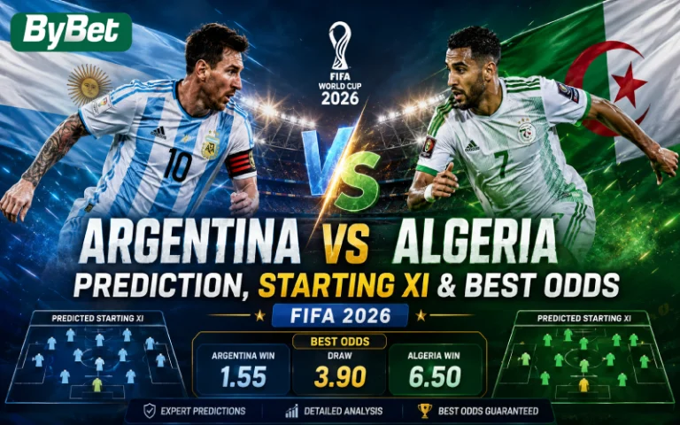 Thumbnail for Argentina vs Algeria : Prediction, Starting XI & Best Odds
