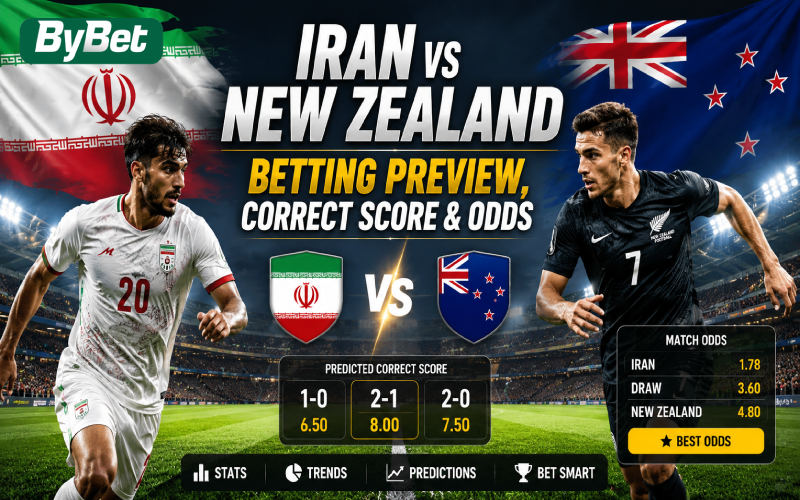 Iran vs New Zealand Betting Preview, Correct Score & Odds