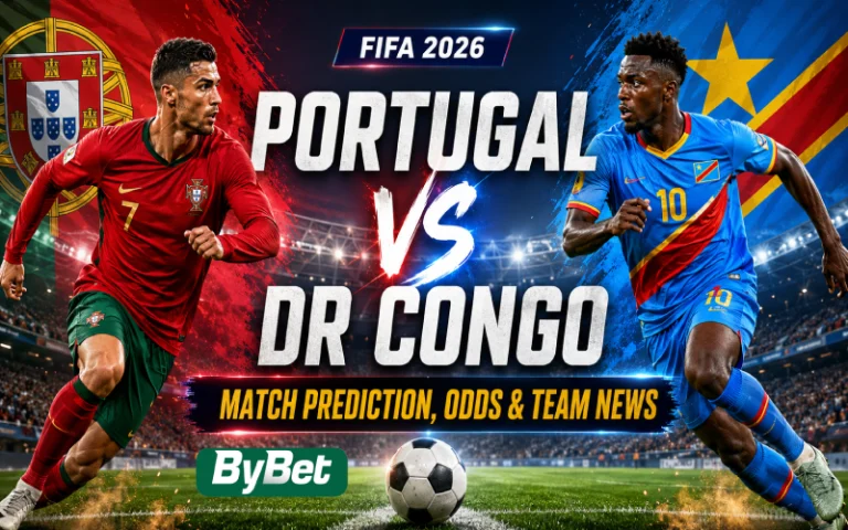 Thumbnail for Portugal vs DR Congo Match Prediction, Odds & Team News