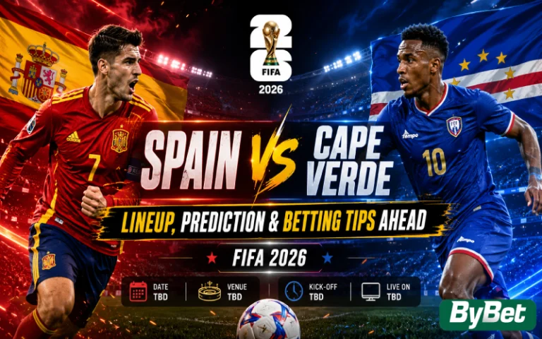 Thumbnail for Spain vs Cape Verde Lineup, Prediction & Betting Tips Ahead