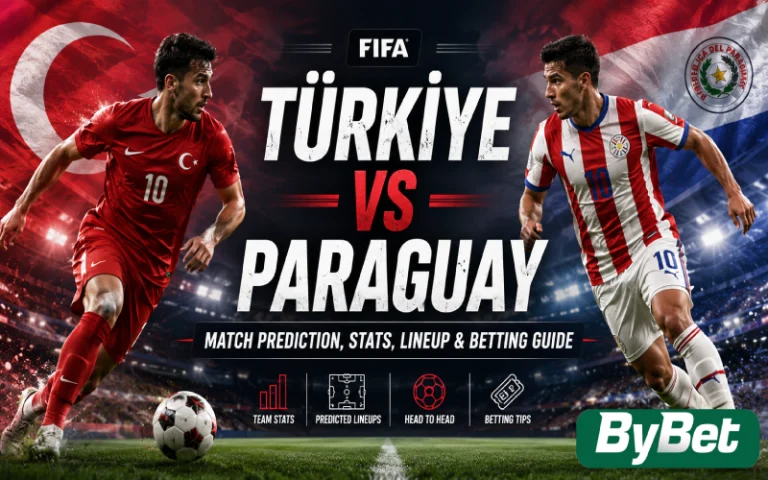 Thumbnail for Türkiye vs Paraguay Match Prediction, Stats, Lineup & Betting Guide