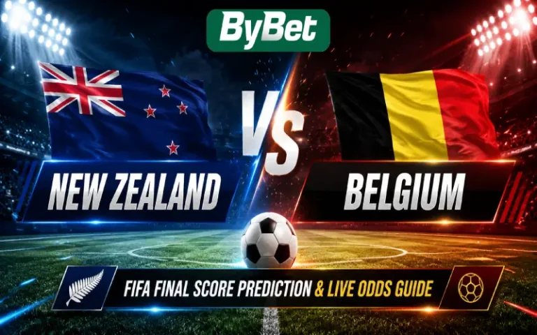 Thumbnail for New Zealand vs Belgium FIFA Final Score Prediction & Live Odds Guide