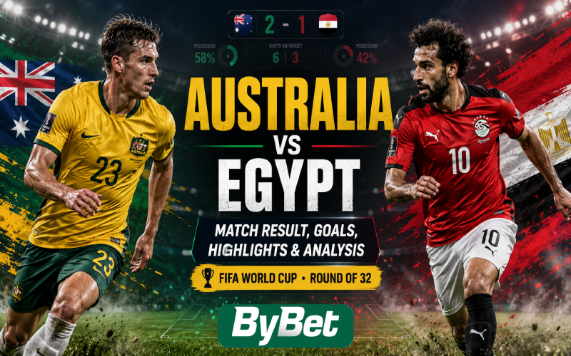 Australia vs Egypt Match Result, Goals, Highlights & Analysis | FIFA World Cup Round of 32
