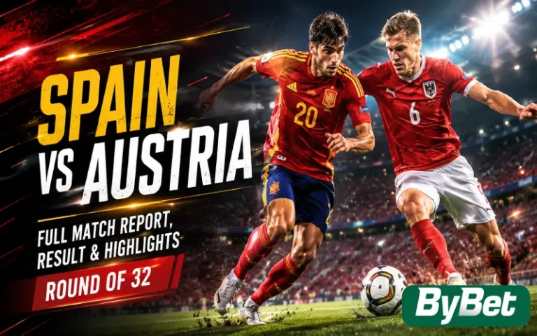 Thumbnail for Spain vs Austria | Full Match Report, Result & Highlights | Round of 32