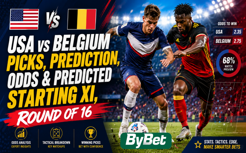 USA vs Belgium Picks, Prediction, Odds & Predicted Starting XI, Round of 16